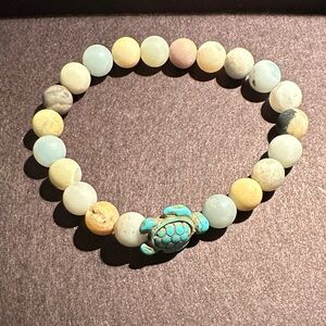 Multicolor Beaded Turtle Bracelet